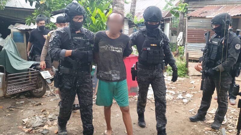 นายทศพล (ขอสงวนนามสกุล) อายุ 42 ปี หลังก่อเหตุฆ่าอดีตทหารอากาศ