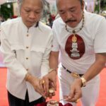 พิธีบรรจุพระบรมธาตุบนพระเกตุ หลวงพ่อแจ้ง วัดอรุณราชวราราม