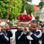 พิธีบรรจุพระบรมธาตุบนพระเกตุ หลวงพ่อแจ้ง วัดอรุณราชวราราม