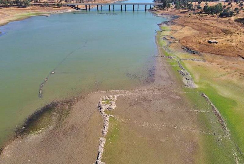 Spain's "water shortage" crisis caused by hot, drought, and little rain