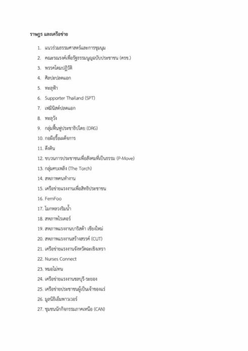 47 องค์กร แถลงจี้ ประยุทธ์ ลาออกทันที ไม่ต้องรอศาลตัดสิน 