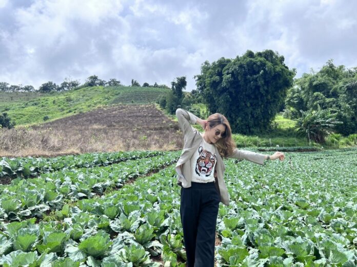 เชียร์ ฑิฆัมพร พาบุกไร่กัญชง