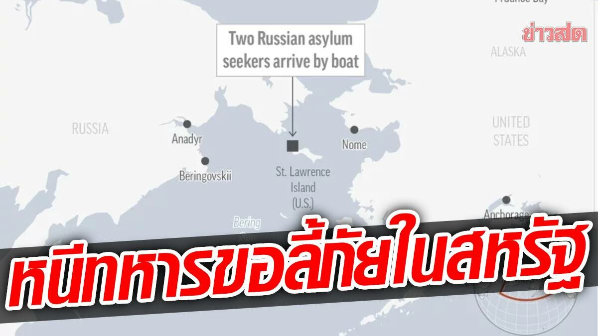 ชายรัสเซีย 2 คน หนีเกณฑ์ทหาร นั่งเรือมา "อะแลสกา" ขอลี้ภัยในสหรัฐ