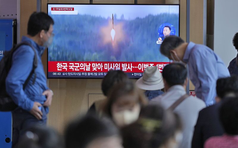 North Korea 'fires missiles'