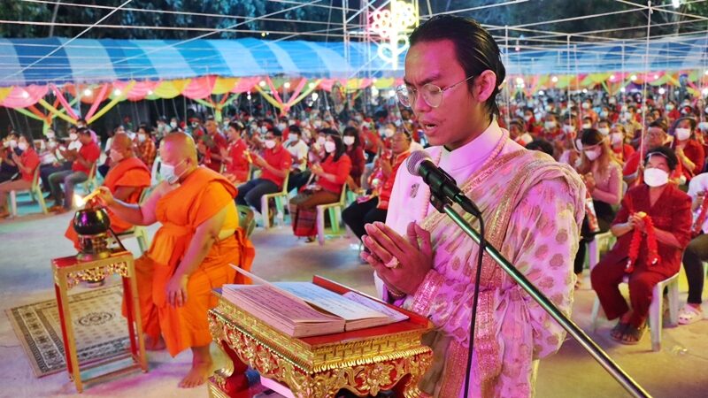 ชาวบ้านแห่ร่วมพิธีบวงสรวง ท้าวเวสสุวรรณ (เจ้าสัววังไทร) วัดดังเมืองกำแพงเพชร ส่องเลขเด็ดขันน้ำมนต์-เลขหางประทัด