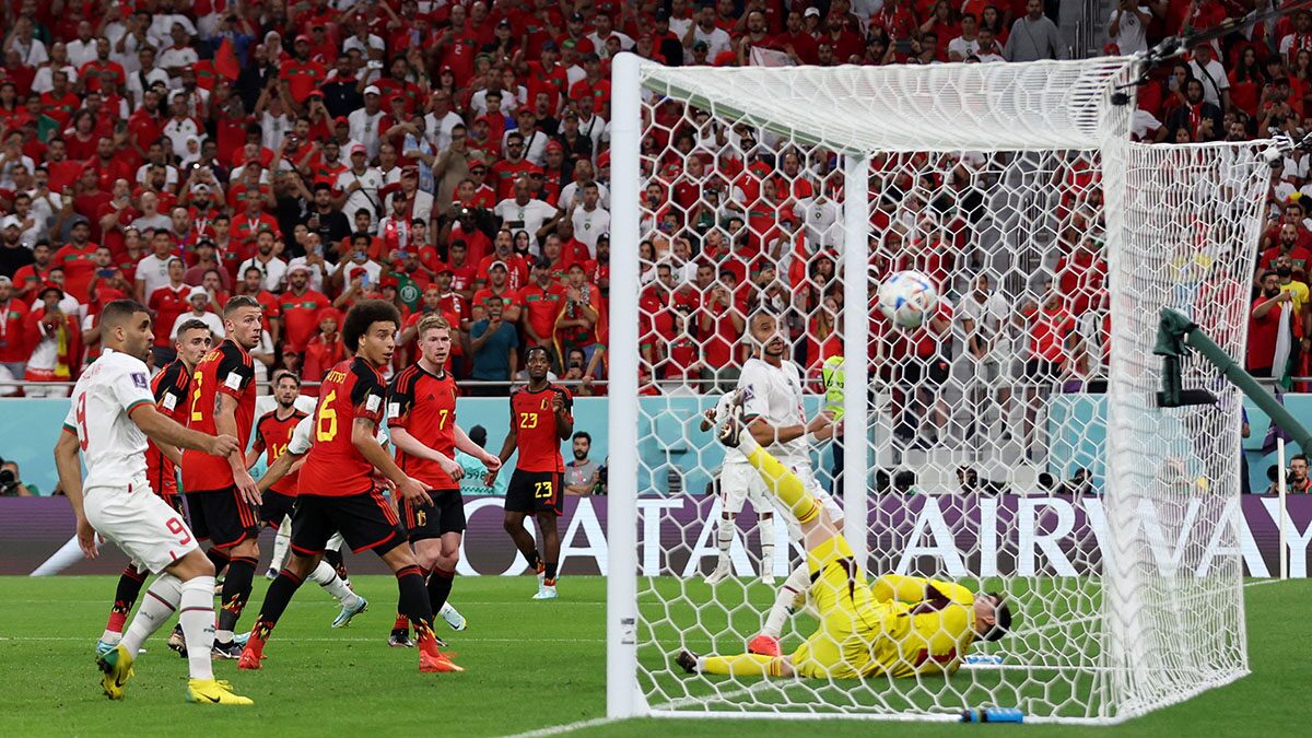 ภาพชุด : ฟุตบอลโลก 2022 โมร็อกโก ลุยเจาะตาข่ายชนะเดนมาร์ก 2-0