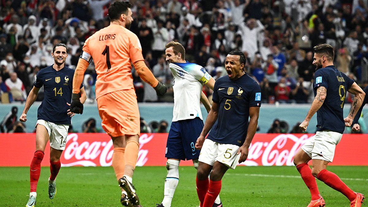 ภาพชุด : ฟุตบอลโลก 2022 ฝรั่งเศส ยิงเฉือนอังกฤษ 2-1 ฉลุยตัดเชือก
