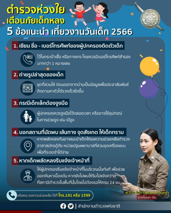 ป้องกันเด็กพลัดหลง 