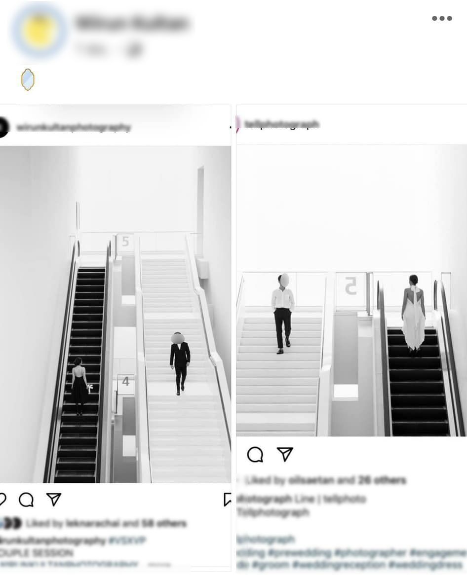 ภาพเปรียบเทียบรูปทั้งสอง