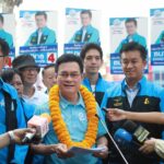 จุรินทร์ ฟิตบุกบ้านโป่ง ขอคะแนนหนุนผู้สมัคร ปชป. ทำหน้าที่ส.ส. ปลุกเลือกคน-พรรค