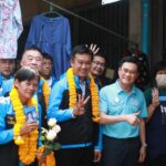 จุรินทร์ ฟิตบุกบ้านโป่ง ขอคะแนนหนุนผู้สมัคร ปชป. ทำหน้าที่ส.ส. ปลุกเลือกคน-พรรค