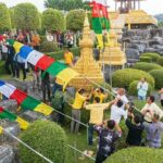 “ธงมนตรา” จากประเทศภูฏาน ปลิวสะบัด ที่สวนนงนุช สัญลักษณ์ตัวแทนแห่งความโชคดี