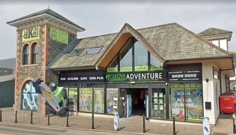 man falls while playing