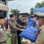 มูลนิธิพระราหู มอบทุนการศึกษา-ถุงยังชีพ บุตรหลานข้าราชการ ตำรวจ สภ.ตาพระยา 