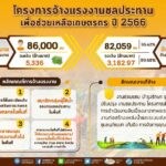 โค้งสุดท้ายปี 66!! กรมชลจ้างแรงงานทะลุกว่า 80,000 คน