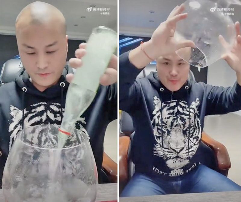 สตรีมเมอร์ชาวจีน “ดื่มดับ”