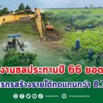 จ้างแรงงานชลประทานปี 66 ยอดทะลุเป้า!