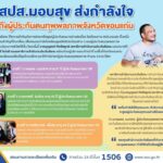 สปส.มอบสุข ส่งกำลังใจถึงผู้ประกันตนทุพพลภาพจังหวัดขอนแก่น