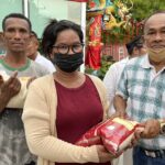 ศาลเจ้าพ่อเตียวหุย แจกข้าวสาร อาหารแห้ง ประเพณีทิ้งกระจาด แจกทาน ประจำปี