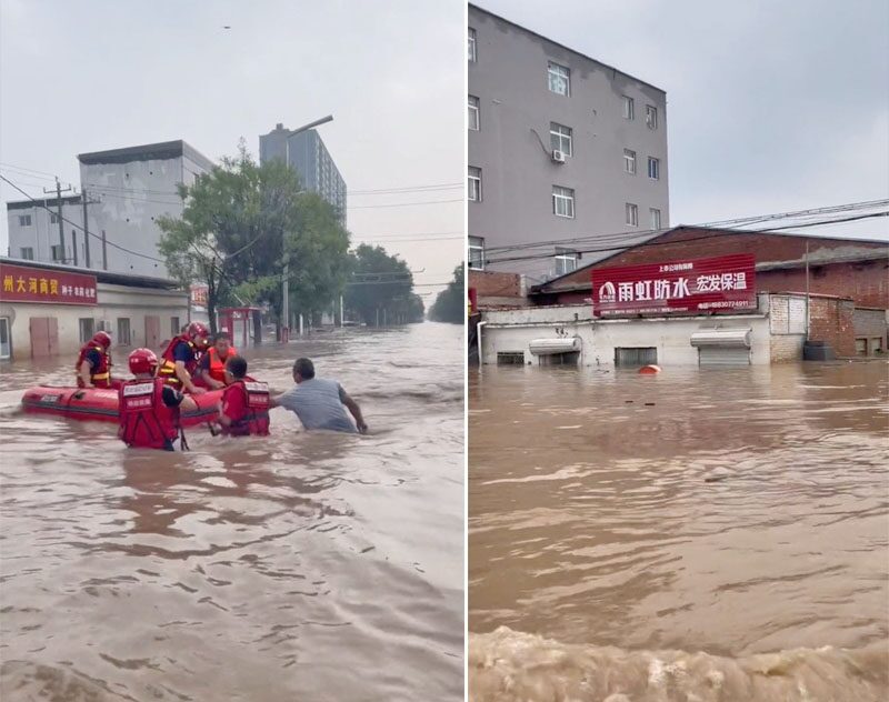 จีนยังอ่วม “ฝนซัดสาด”