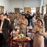 พระครูประพัฒน์เขมคุณ เจ้าอาวาสวัดดวงแข เป็นประธานฝ่ายสงฆ์ร่วมพิธีเจริญพระพุทธมนต์
