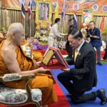 พระครูประพัฒน์เขมคุณ เจ้าอาวาสวัดดวงแข เป็นประธานฝ่ายสงฆ์ร่วมพิธีเจริญพระพุทธมนต์