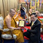 พระครูประพัฒน์เขมคุณ เจ้าอาวาสวัดดวงแข เป็นประธานฝ่ายสงฆ์ร่วมพิธีเจริญพระพุทธมนต์