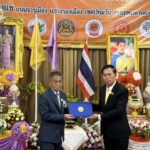 พระครูประพัฒน์เขมคุณ เจ้าอาวาสวัดดวงแข เป็นประธานฝ่ายสงฆ์ร่วมพิธีเจริญพระพุทธมนต์