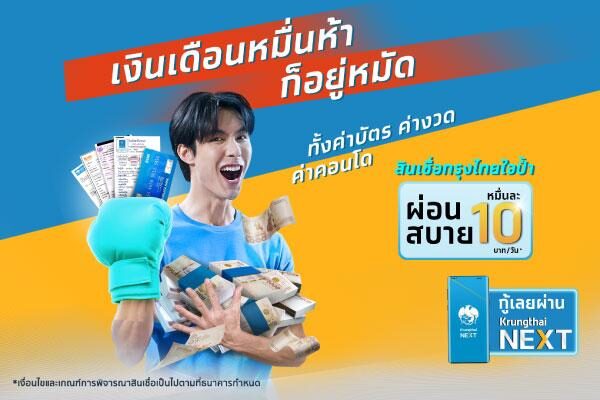 สินเชื่อเงินด่วน กรุงไทยใจป้ำ เงินเดือน 15,000 กู้ได้เป็นล้าน ธนาคารกรุงไทย