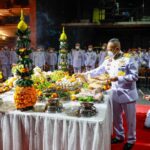 พล.อ.อ.สถิตย์พงษ์ ประธาน พิธีบวงสรวงสักการะสิ่งศักดิ์สิทธิ์ ก่อนแสดงโขน 'กุมภกรรณทดน้ำ'