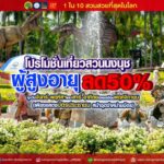 สวนนงนุช ส่งเสริมท่องเที่ยว ขยายโปรผู้สูงอายุเข้าฟรีวันศุกร์ พร้อมลด50% ตลอดเดือน