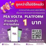 PEA ตีตลาดรถไฟฟ้าผุดสถานีชาร์จรถEV 413 แห่ง