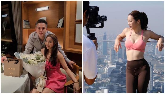 จ๋า ณัฐฐาวีรนุช และสามี 