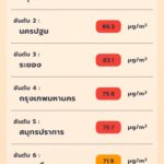 จิสด้า แจ้งฝุ่นพิษเมืองกรุงวิกฤต สีแดง-ส้ม ปกคลุม 50 เขต สูงสุด บางกอกใหญ่ กระทบสุขภาพปชช.