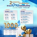 การเคหะแห่งชาติจัดให้ “ของขวัญปีใหม่ 2567” ต้อนรับปีมังกร รับโปรโมชันพิเศษสูงสุดถึง 200,000 บาท