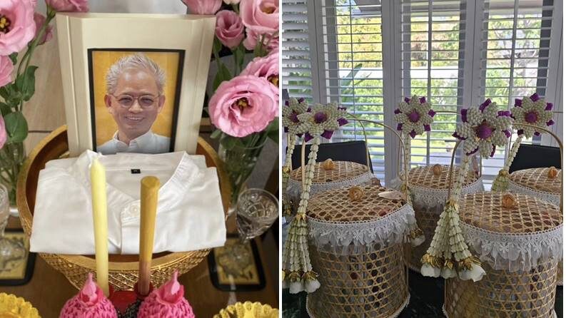 นนกุล ชานน ร่วมทำบุญครบ 100 วัน คุณพ่อ แอฟ ทักษอร