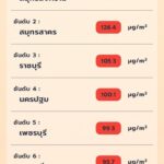ทั่วไทย 55 จังหวัด ผจญ PM2.5 เกินค่ามาตรฐาน วิกฤต 5 จว. กทม.จมฝุ่นพิษ 48 เขต