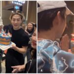 แจ็คสัน หวัง ถือเค้กเซอร์ไพร์สวันเกิดย้อนหลัง กอล์ฟ พิชญะ