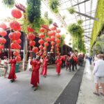 สวนนงนุชต้อนรับตรุษจีน จัดขบวนช้างแสนรู้เชิดสิงโต อวยพรนักท่องเที่ยว