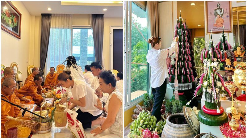 จ๊ะ นงผณี เปิดบ้านทำบุญไหว้ครูรับปี 2567