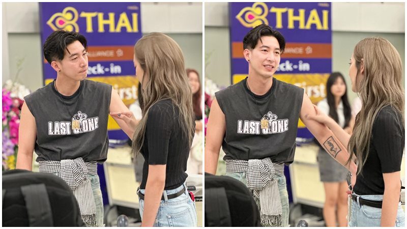 โตโน่ ภาคิน ส่งแฟนสาว ณิชา ณัฏฐณิชา ที่สนามบิน
