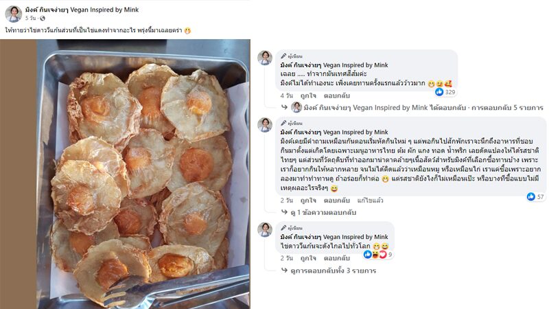 จากเพจ มิงค์ กินเจง่ายๆ Vegan Inspired by Mink