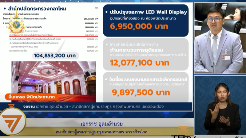นายเอกราช อุดมอำนวย สส.กทม. พรรคก้าวไกล