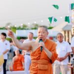 เจ้าคุณธงชัย ประธานสวดนพเคราะห์ ‘จันทรคราส’ ลานหลวงปู่ทวด