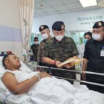 รรท ผบ.ตร. เยี่ยมให้กำลังใจตำรวจ EOD รับบาดเจ็บ เหตุคนร้ายลอบวางระเบิด นราฯ