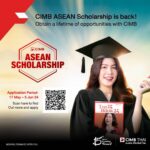เปิดรับสมัครสอบชิงทุน CIMB ASEAN Scholarship 2024 ทุนป.ตรี-ป.โท