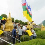 สวนนงนุชพัทยา ประกอบพิธีเปลี่ยนธงมนตรา 9 ผืน จากประเทศภูฏาน