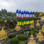 สวนนงนุชพัทยา ประกอบพิธีเปลี่ยนธงมนตรา 9 ผืน จากประเทศภูฏาน