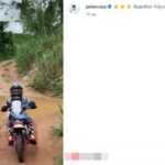 ปีเตอร์ คอร์ป พาลูกซิ่งมอเตอร์ไซค์วิบาก เส้นทางอย่างโหด สายลุยได้พ่อ!