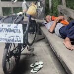 สุดรันทด ตาปั่นจักรยาน จาก ตราด กลับบ้านเกิด ลำพูน ค่ำไหนนอนนั่น ก่อนถูกโจรขโมยจักรยานคู่ใจ  